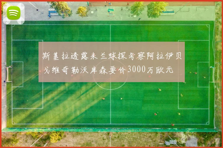 斯基拉透露米兰球探考察阿拉伊贝戈维奇勒沃库森要价3000万欧元